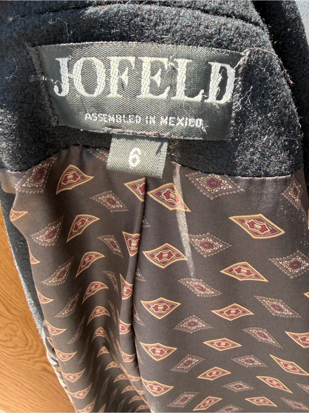 Vintage Jofeld Double Breasted Wool Blend Maxi Overcoat Wool Blend 6 Winter - Picture 7 of 10